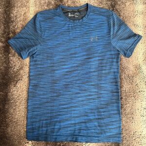 Under Armour Men's Heather Blue Performance Shirt